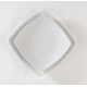 Assiettes carrées blanche