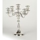 Chandelier métal argenté 5 branches