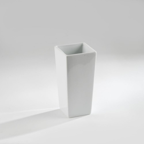 Vase porcelaine blanche 16 cm