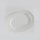 Plat ovale blanc