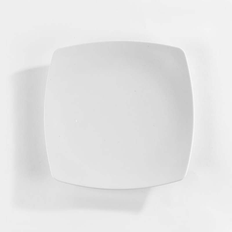 Assiettes carrées blanche