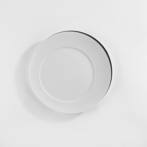 Assiette plate platine