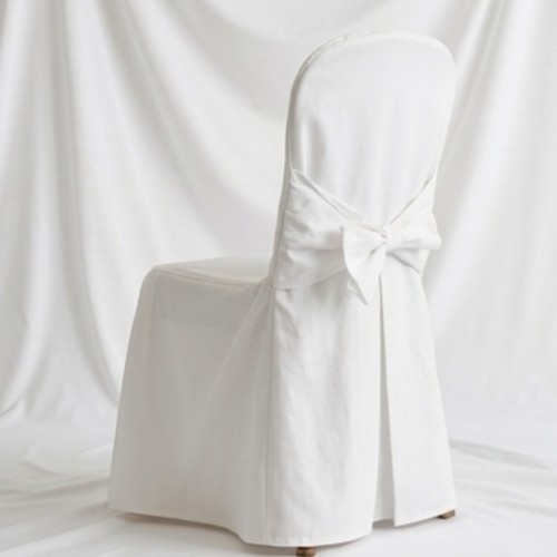 Housse de chaise matelass&eacute;e &agrave; noeud