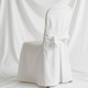 Housse de chaise matelassée à noeud