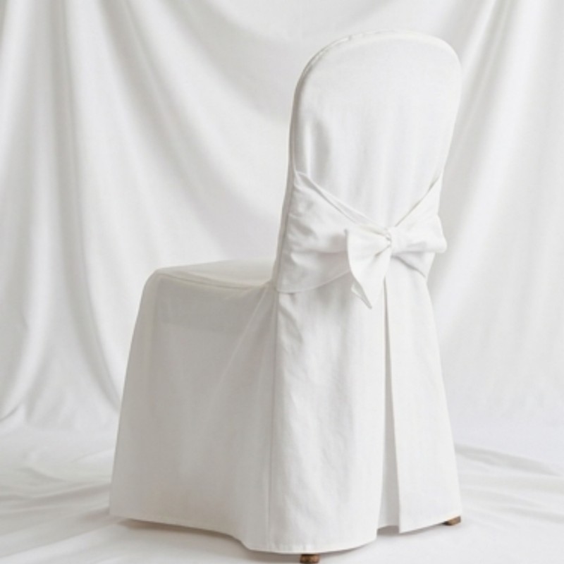 Housse de chaise matelassée à noeud